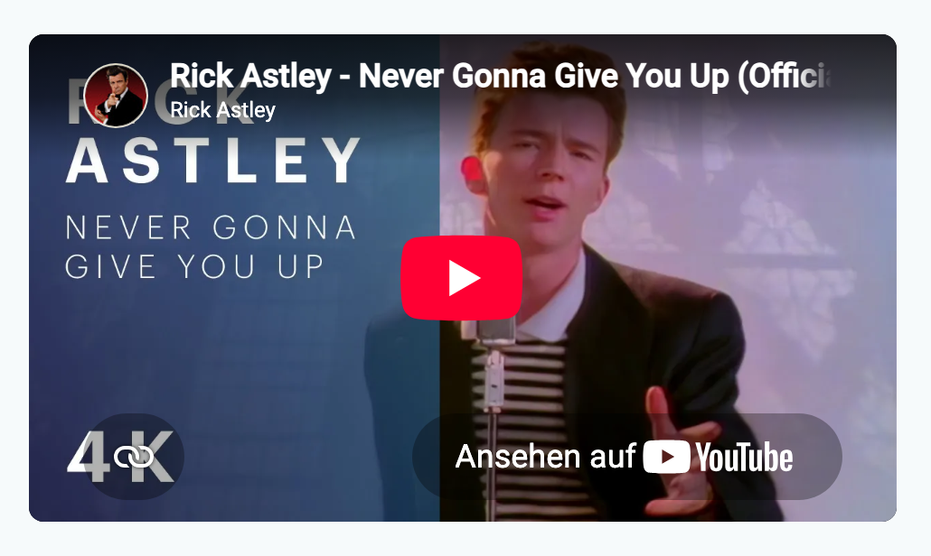 Feld „YouTube-Video" in der Bitrix24-CRM-Karte