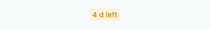 The "Deadline countdown" field inside a Bitrix24 CRM card