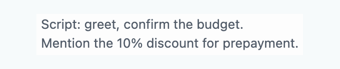 The "Card note" field inside a Bitrix24 CRM card