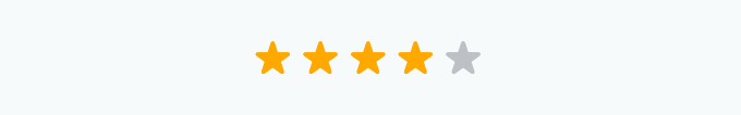 The "Star rating" field inside a Bitrix24 CRM card